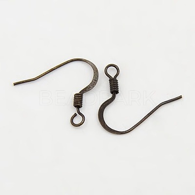 Brass French Earring Hooks X-KK-Q366-AB-NF-1