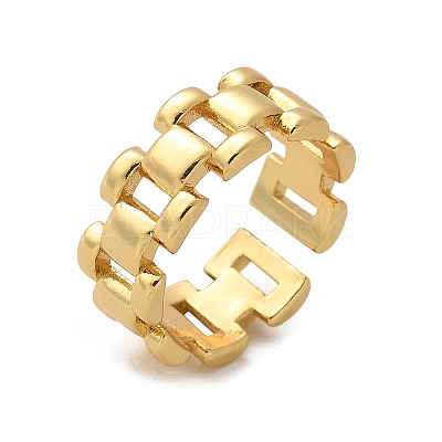 Brass Cuff Rings RJEW-C120-15G-1