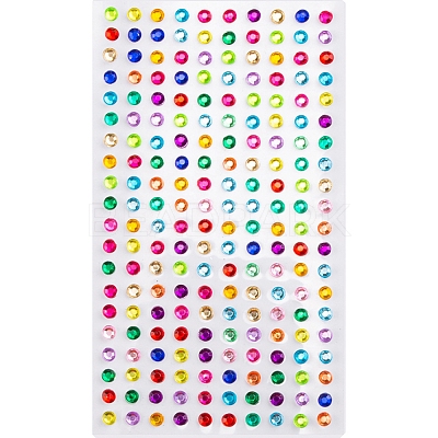 Self Adhesive Acrylic Rhinestone Stickers STIC-PW0012-09A-01-1