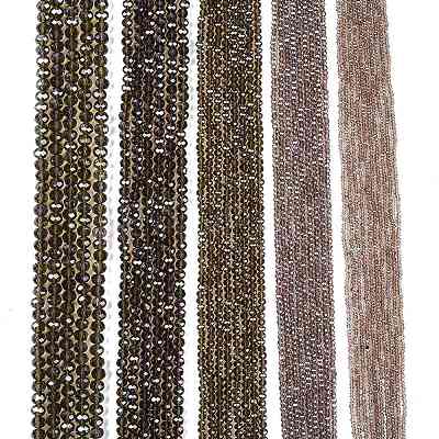 Electroplate Glass Beads Strands EGLA-A044-T1mm-A16-1