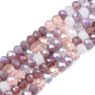 Opaque Glass Beads Strands GLAA-T006-07-A08-1