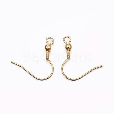 304 Stainless Steel Earring Hooks STAS-L187-03G-1