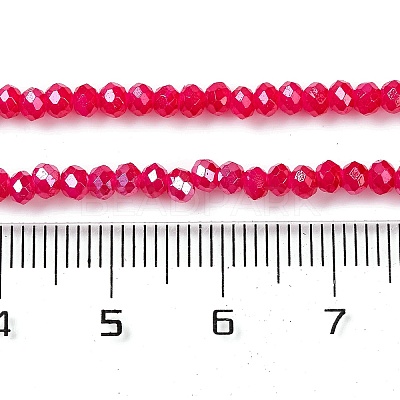 Baking Electroplate Glass Beads Strands DGLA-A039-J4mm-B21-1