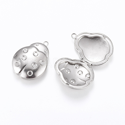 Tarnish Resistant 304 Stainless Steel Pendant Rhinestone Settings STAS-G146-05P-1