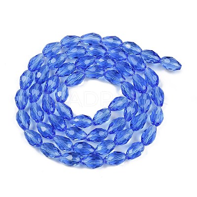 Transparent Glass Beads Strands EGLA-N013-T6mm-D10-1