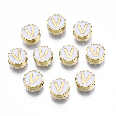 Alloy Enamel Beads ENAM-N052-006-01V-RS-1