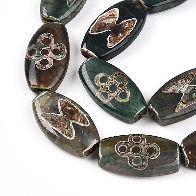 Tibetan Style dZi Beads G-S359-250A-1