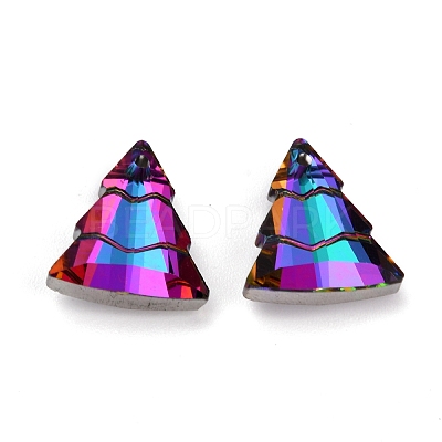 Glass Rhinestone Pendants RGLA-O002-A02-001VO-1