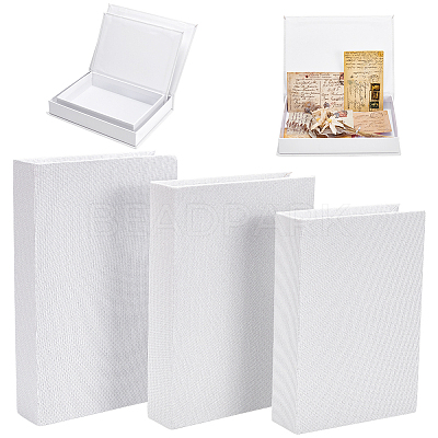 3Pcs 3 Sizes Burlap Cloth Packing Boxes AJEW-WH0709-068-1