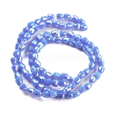 Electroplate Glass Beads Strands EGLA-D030-P4mm-B05-1
