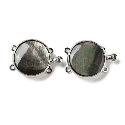 Black Lip Shell Box Clasp G-C104-06C-P-1