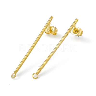 Ion Plating(IP) 304 Stainless Steel Stud Earrings Finding STAS-C061-12G-1