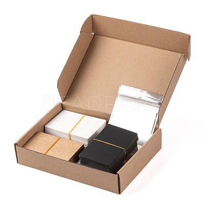 150Pcs 3 Colors Cardboard Display Cards CDIS-LS0001-03-1