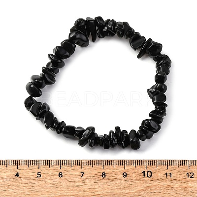 Natural Indian Agate Stretch Bracelets BJEW-JB03681-04-1