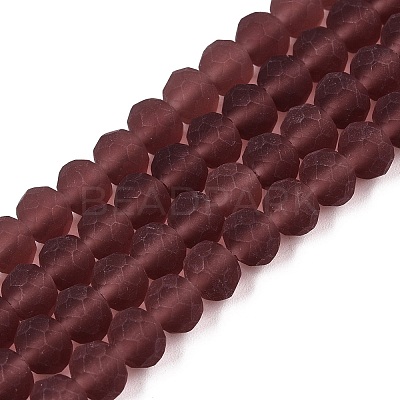 Transparent Glass Beads Strands EGLA-A044-T6mm-MD13-1