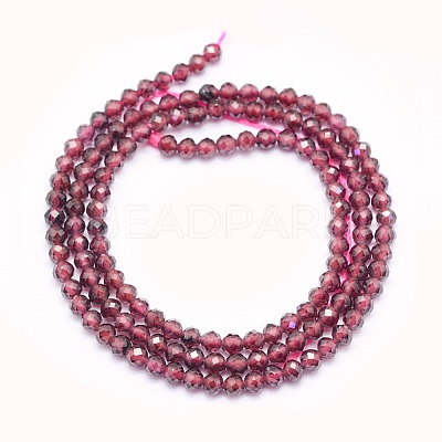 Natural Garnet Beads Strands G-O166-13C-3mm-1