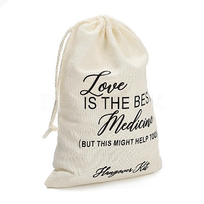 Cloth Hangover Kit Party Favor Drawstring Bags ABAG-A012-05A-05-1