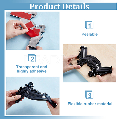 PVC Carved Self-adhesion Applique FIND-WH0149-22A-1