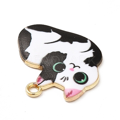 Alloy Enamel Pendants ENAM-M046-11G-E-1