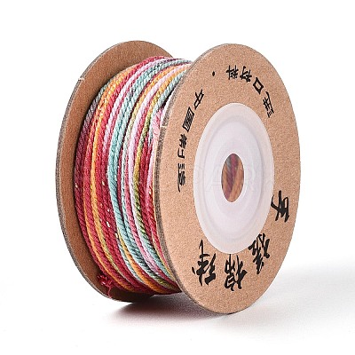 30M Segment Dyed Macrame Cotton Cord OCOR-T018-01E-1
