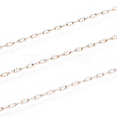 Ion Plating(IP) 304 Stainless Steel Paperclip Chains CHS-F010-01A-RG-1