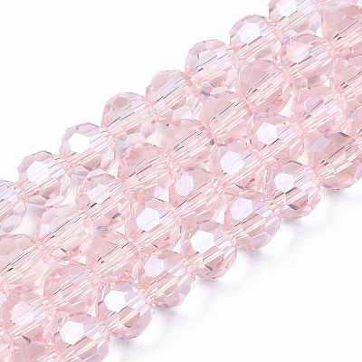 Electroplate Glass Bead Strands EGLA-R015-4mm-9-1