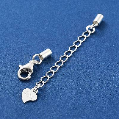 925 Sterling Silver Curb Chain Extender STER-G039-03C-S-1