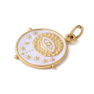 304 Stainless Steel Enamel Pendants STAS-G353-02G-03-1