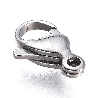 Tarnish Resistant 316 Surgical Stainless Steel Lobster Claw Clasps X-STAS-M281-01P-E-1