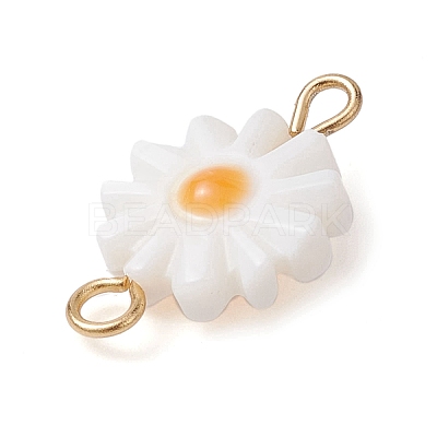 Natural Freshwater Shell Connector Charms PALLOY-JF02443-1