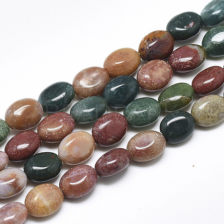 Natural Indian Agate Beads Strands X-G-S357-B03-1