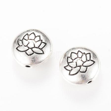 Tibetan Style Alloy Beads TIBEB-Q067-08AS-RS-1