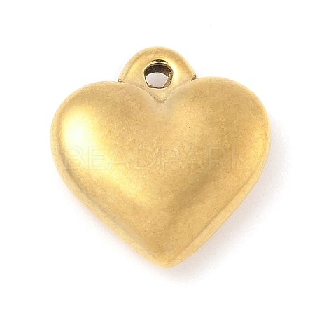 304 Stainless Steel Heart Pendants LS-STAS-R162-01G-05-1