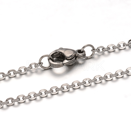 304 Stainless Steel Cable Chain Necklace STAS-L164C-01P-1