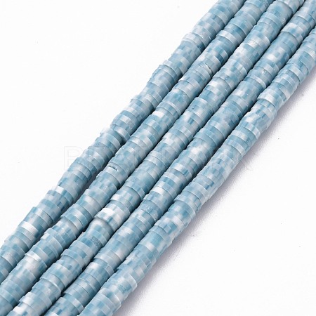 Handmade Polymer Clay Bead Strands CLAY-S094-4mm-A10-1