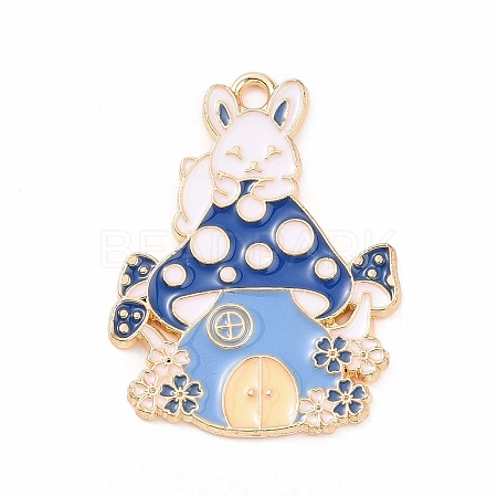 Alloy Enamel Pendants ENAM-M055-03G-02-1