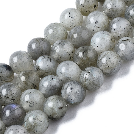 Natural Labradorite Round Beads Strands X-G-S158-6mm-1