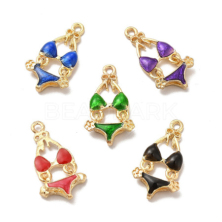 Alloy Enamel Pandants ENAM-K067-48KCG-1