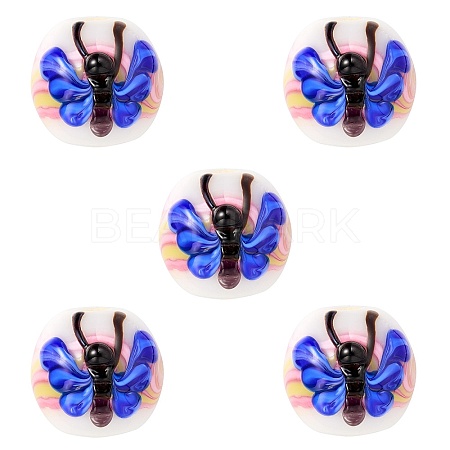 5Pcs Handmade Lampwork Beads LAMP-SZ0001-49B-1