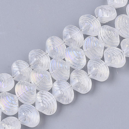 Electroplate Glass Beads Strands X-EGLA-S189-004A-08-1
