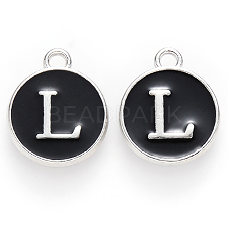 Platinum Plated Alloy Charms ENAM-S118-02L-P-1