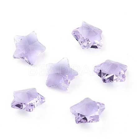 Transparent Glass Pendants GLAA-P037-04-10-1