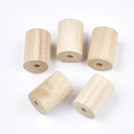 Natural Wood Beads X-WOOD-S052-08A-1