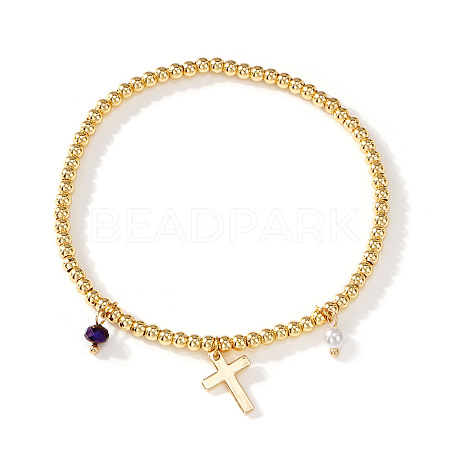 Bohemian Beach Brass Charm Stretch Bracelets ZQ1331-5-1