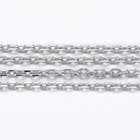 Tarnish Resistant 304 Stainless Steel Cable Chains CHS-H009-23P-1