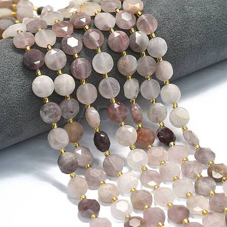 Natural Violet Strawberry Quartz Beads Strands G-C116-A116-01-1