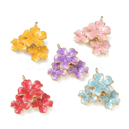Alloy with Enamel Pendants AL-CBAE84A-05G-1