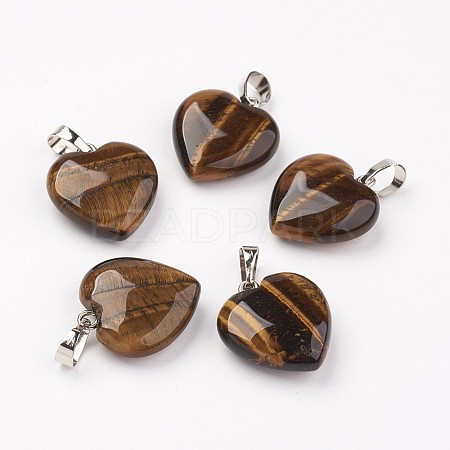 Natural Tiger Eye Pendants LS-G-G956-B01-FF-1