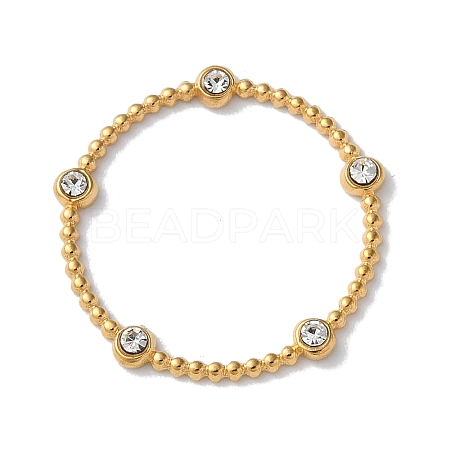 Golden 304 Stainless Steel Rhinestonet Pendants STAS-Q312-02A-G-1