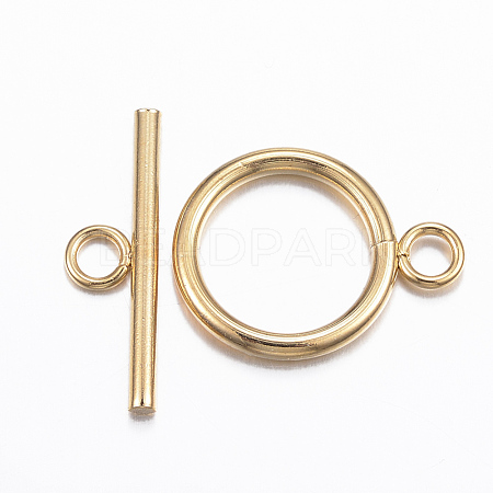 304 Stainless Steel Toggle Clasps STAS-H380-05G-1